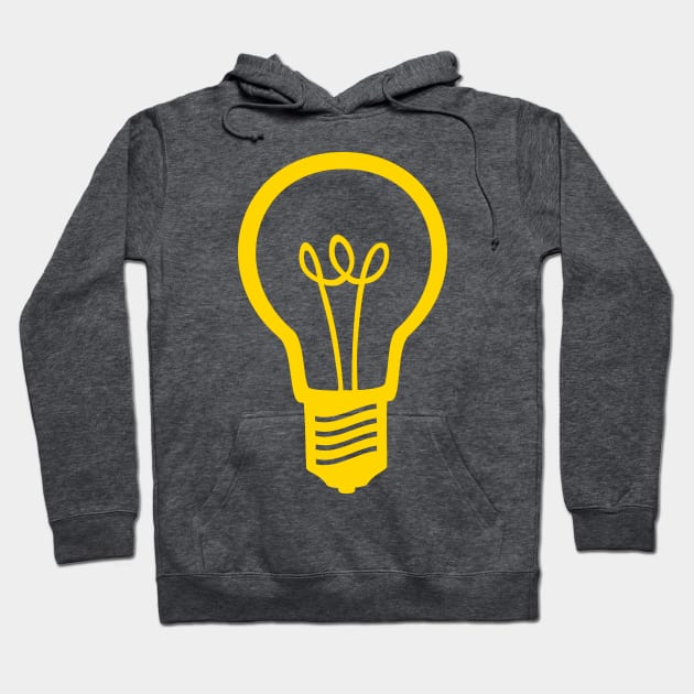 Yellow Light Bulb Hoodie by XOOXOO